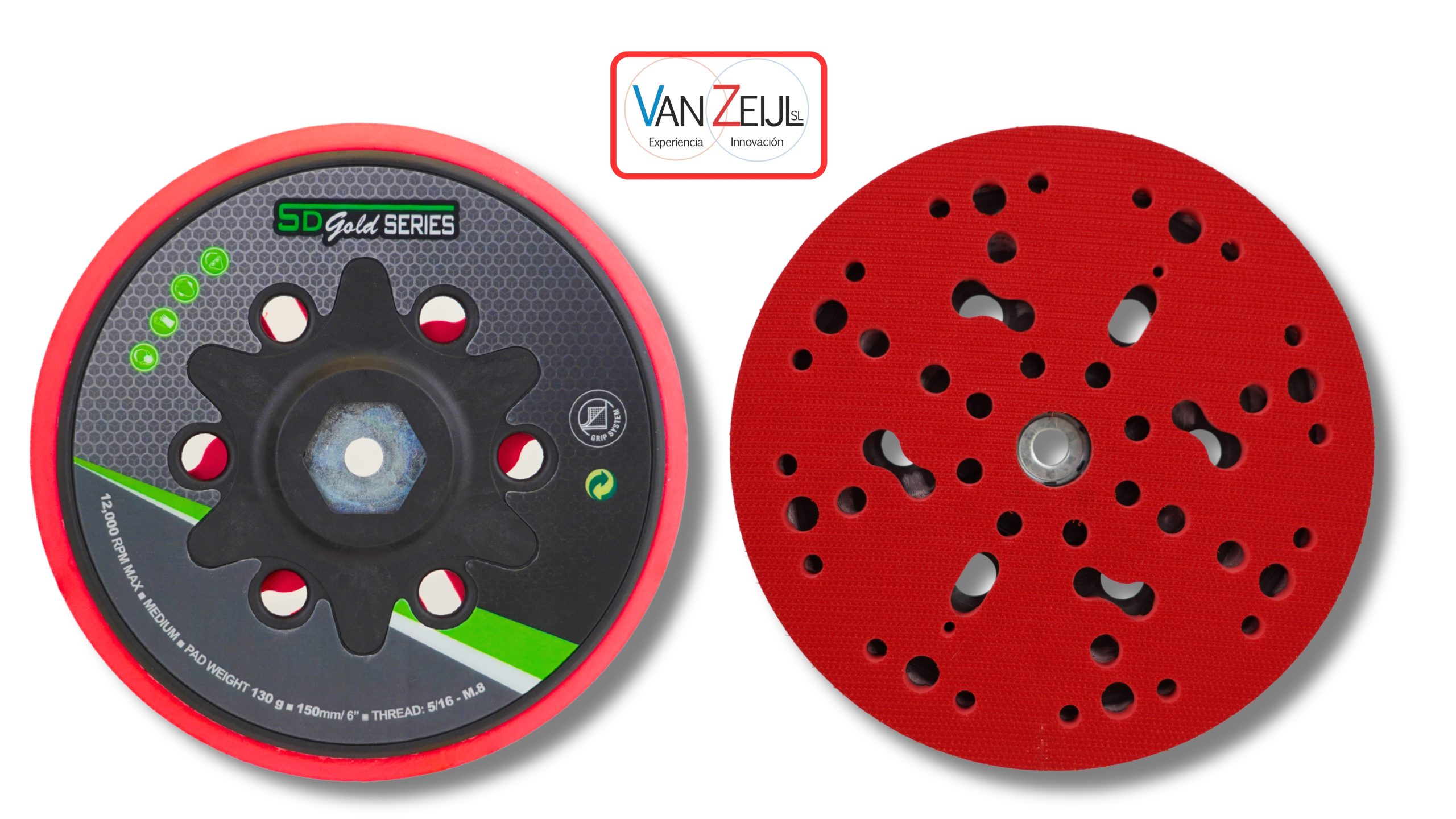 Plato convertible 48 agujeros para lijadora 150mm.