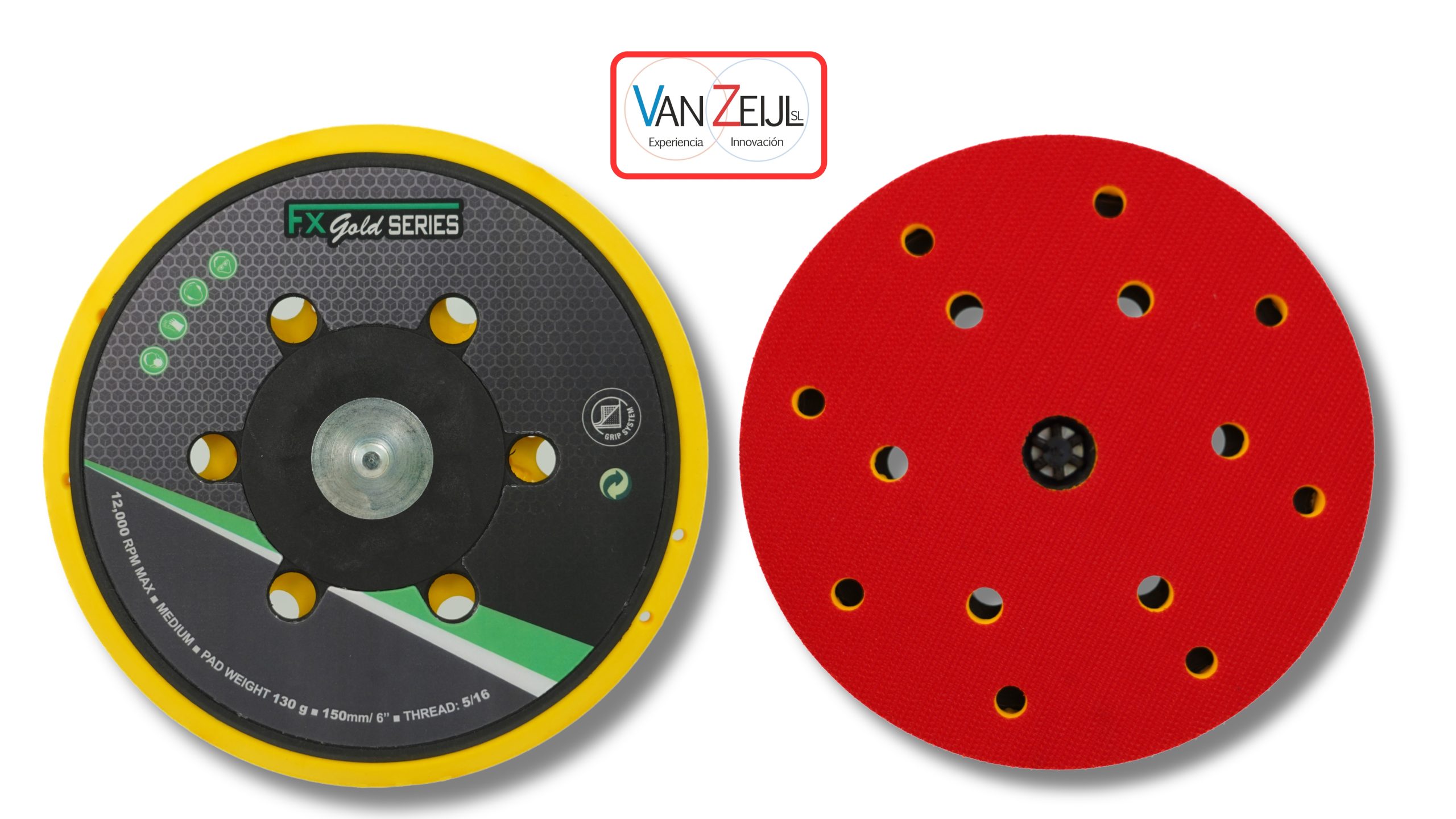 Plato 5/16” - 15 agujeros para lijadora 150mm.