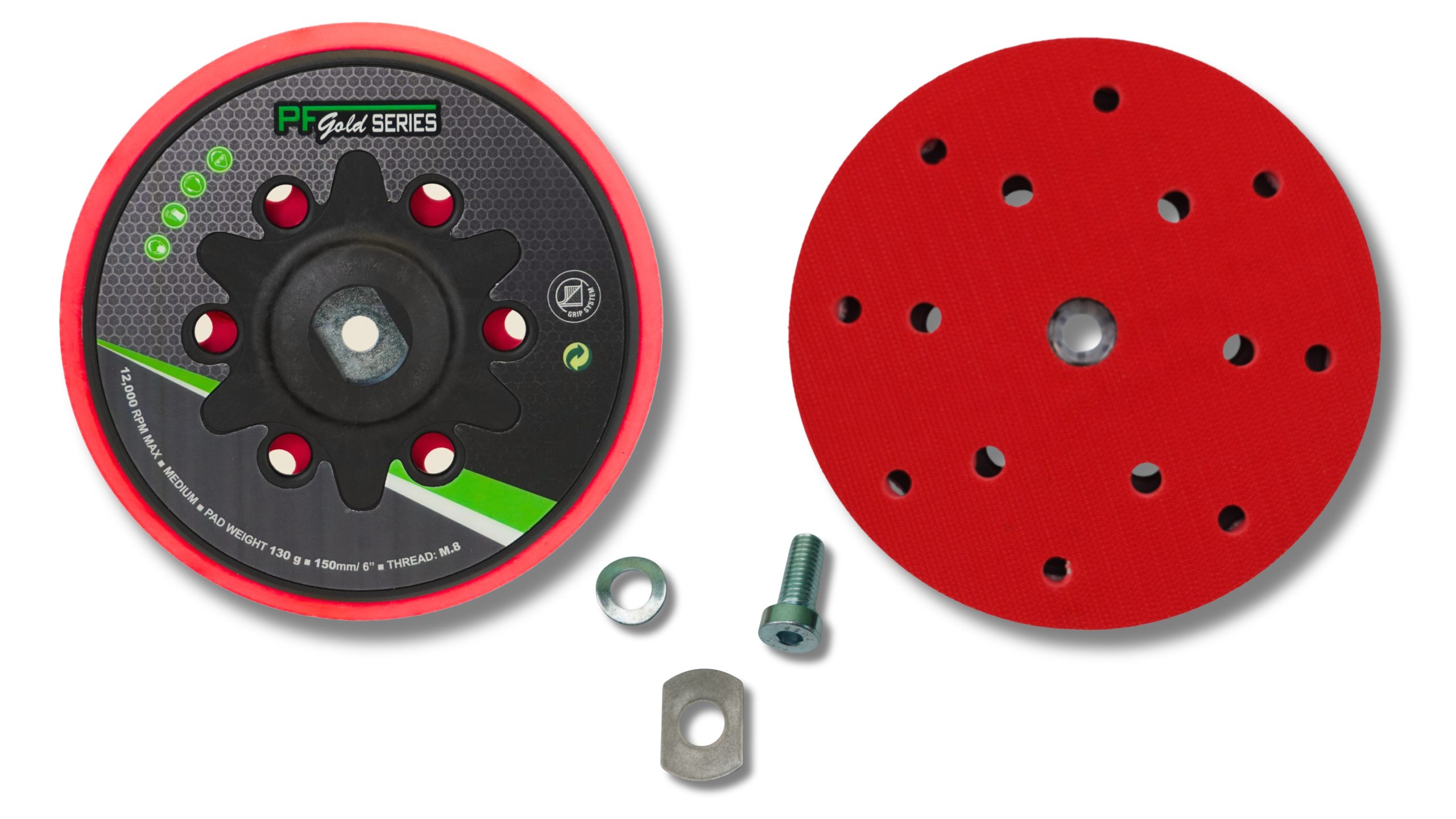 Plato M.8 - 15 agujeros para lijadora Festo 150mm. - Imagen 2